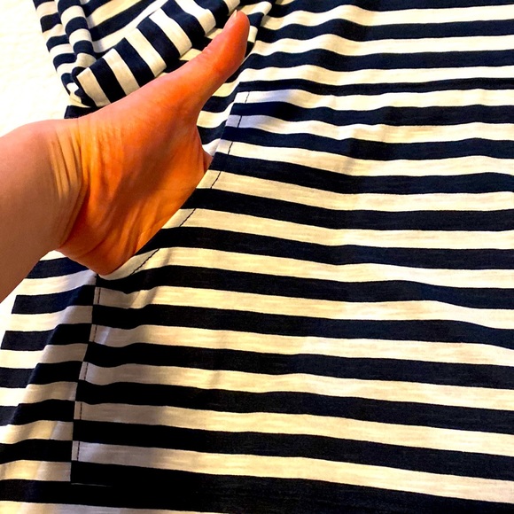 Sale ๐ฅNWOT Merona Striped Long Sleeve Hoodie Pool Coverup Dress, size M - Picture 2 of 4